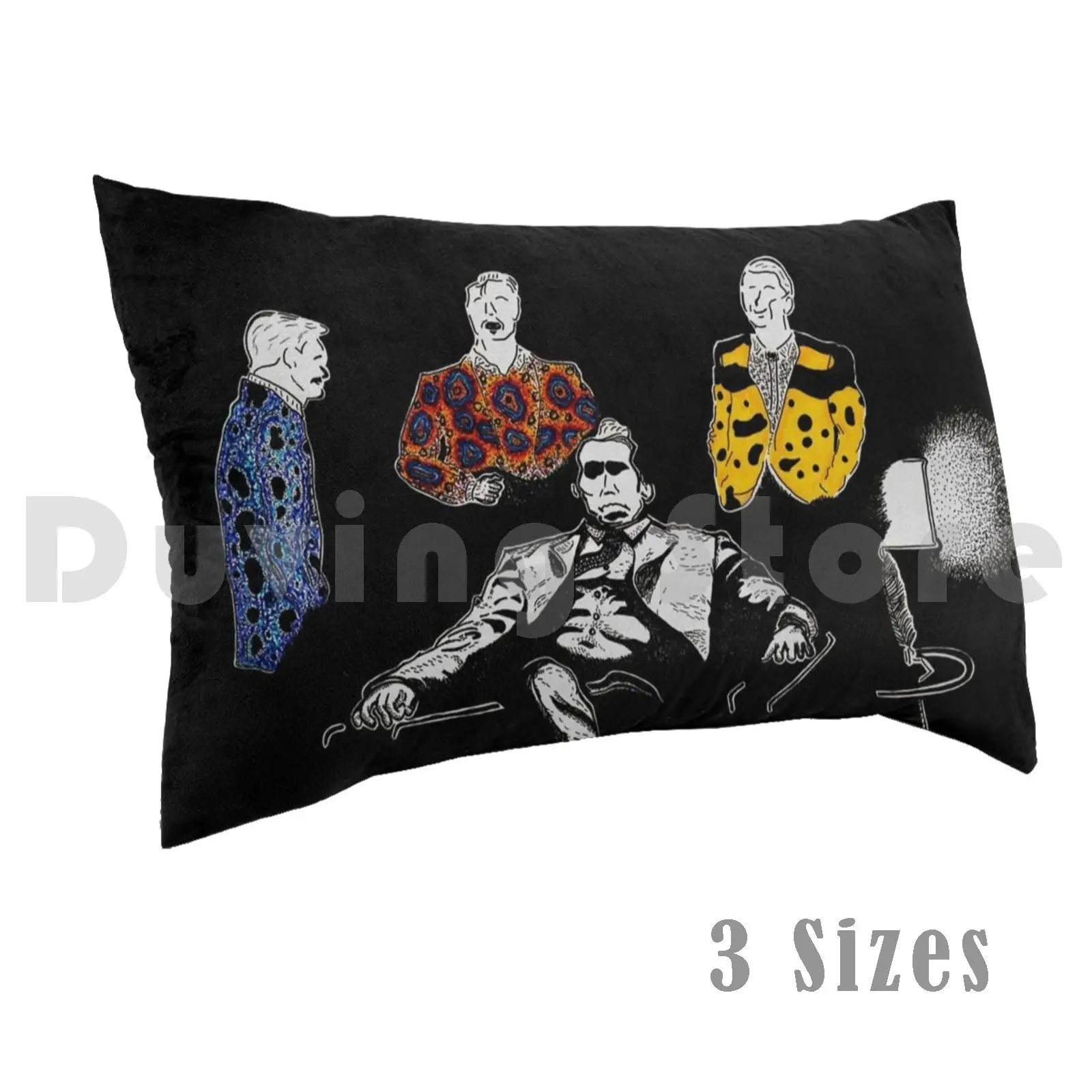 Venom Pillow Case Printed 35x50 Poison Venom Pen And Ink Ink Illustration Copic Men In Suits Inktober Toxic