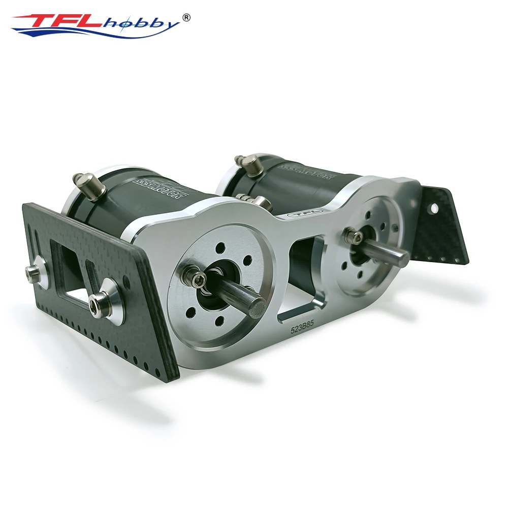 TFL CNC Alloy Dual Motor Bracket for RC Boat fit 56mm Series Brushless Motor