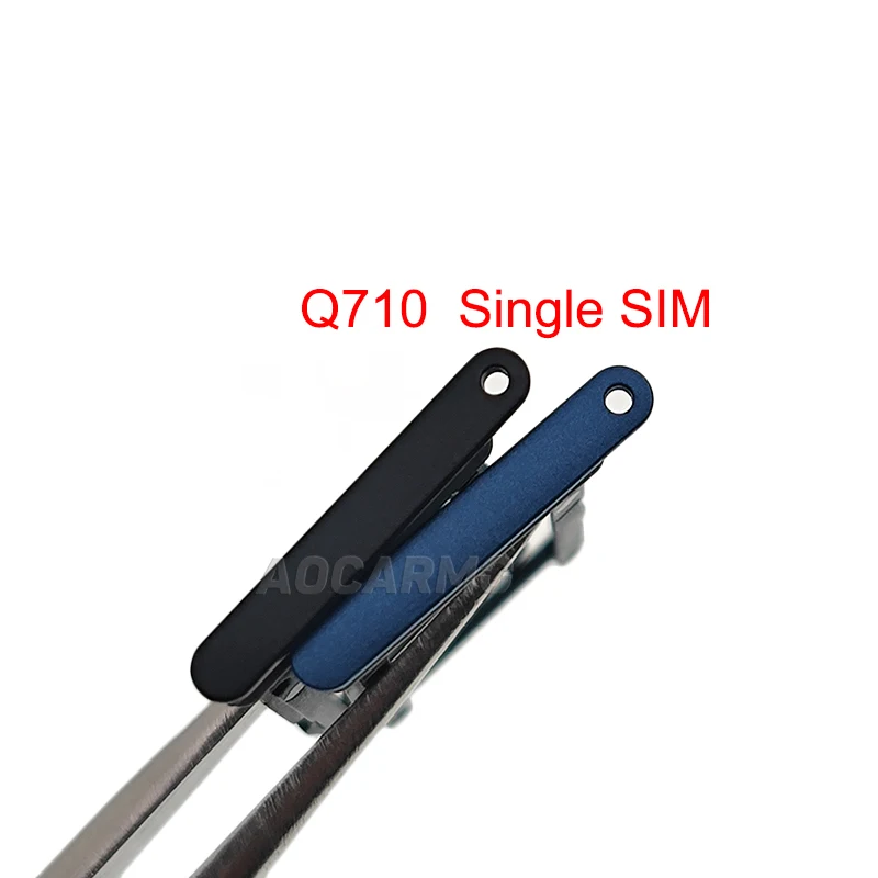 Aocarmo lg stylo 4 Q710 stylo 5 Q720 simカードメモリmicrosdホルダーナノsimトレイスロット交換部品