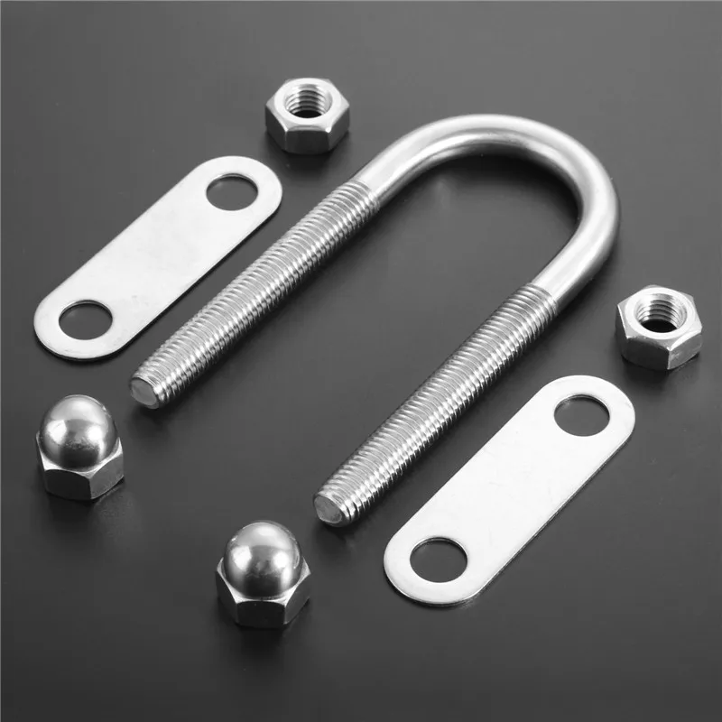 New Bow Stern Eye U Bolt Boat Marine Bolt Rope And Rigging Shrouds M12 x 130 Yacht Boats Accessories 316 Stainless Steel 1pc