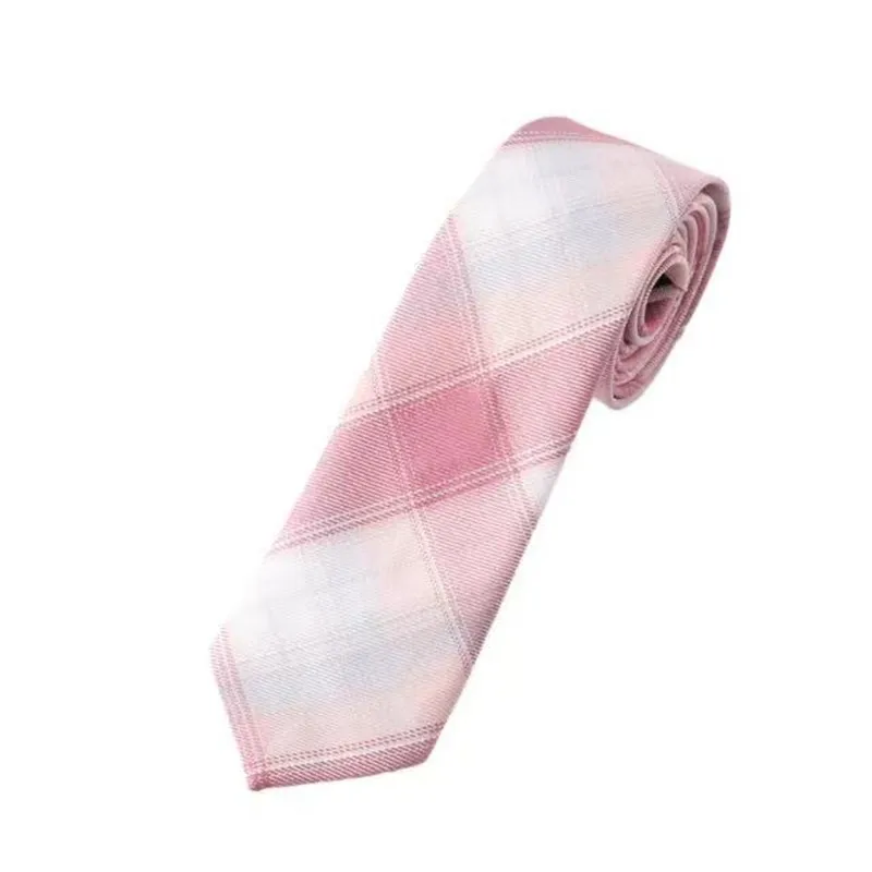 New Pink School Uniform BowTie (jk Plaid Bow Tie School Uniform accessori Preppy Style Student Cute Bow Tie regolabile