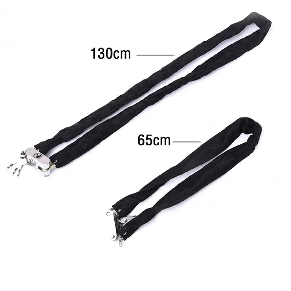 Bicycle Chain Lock Anti-rust Wide Application Rope Lock Waterproof Heavy Duty Anti-theft Lock Strong Padlock for Bicycles