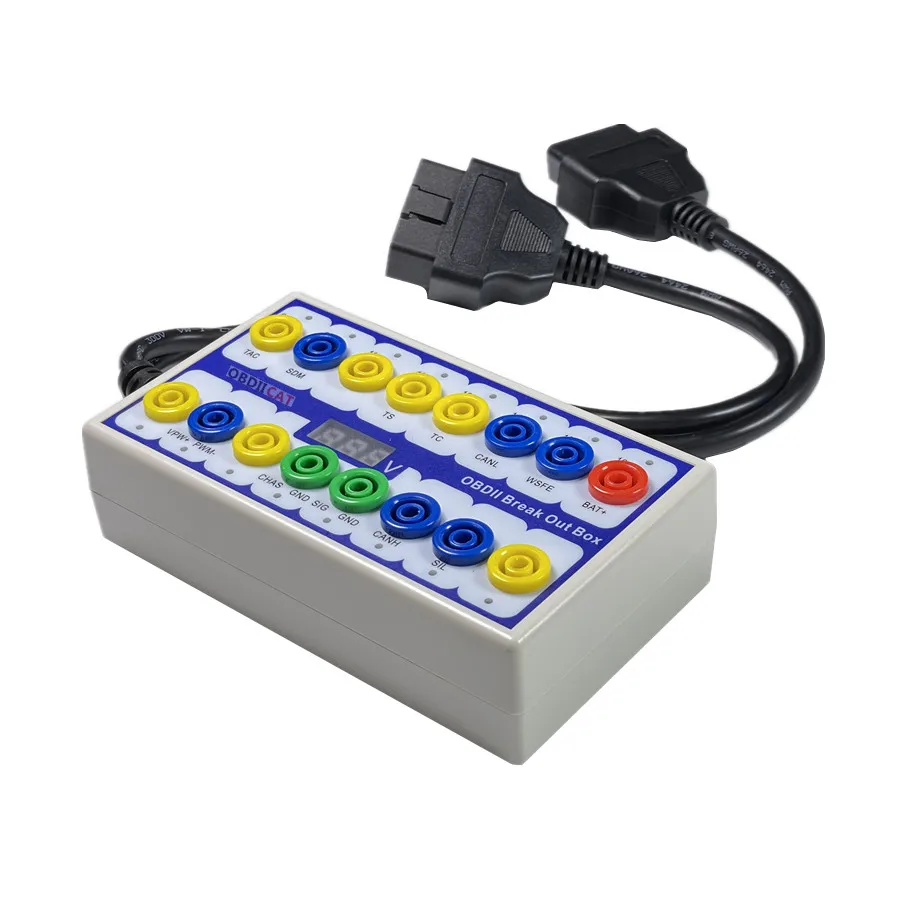 OBD2 Breakout Box Car OBD 2 Break Out Box Car Protocol Detector Auto Can Test Box Automotive Connector Car-detector