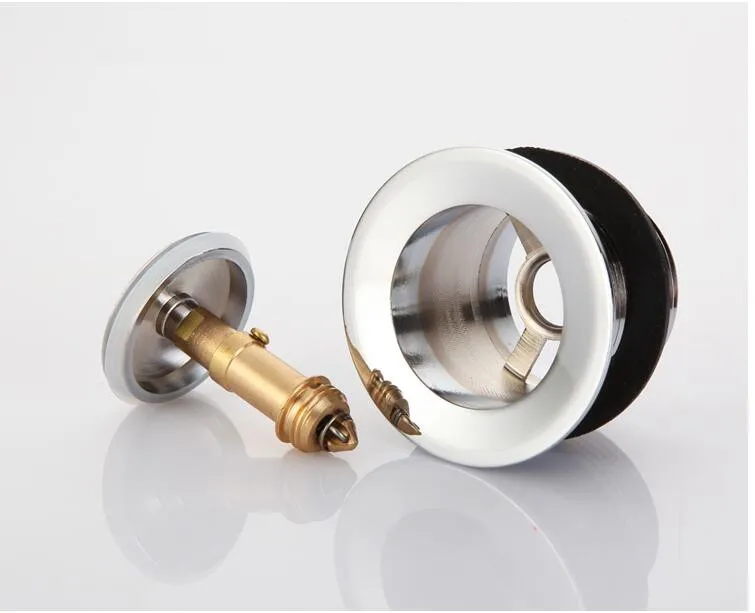 Replacement Bathtub Drain Parts Brass Spring Parts with Filter Chrome Drain Accessories Parts