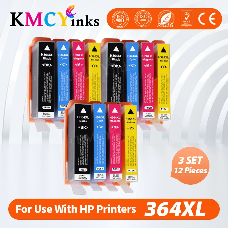 

KMCYinks Compatible ink cartridge for HP364 364 XL for hp 3070A 3520 3522 4620 4622 5511 5512 5514 5515 5520 5524 6515 Printer