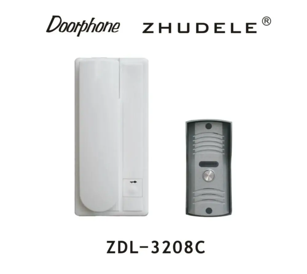 ZDL-3208C New arrival home security intercom system 2-WIRE New audio door phone  ,unlock function