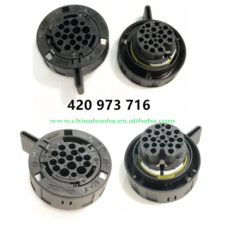 16P car connector for  Q5/A6L/7-speed dual-clutch gearbox body harness connector 16 pin 420 973 716