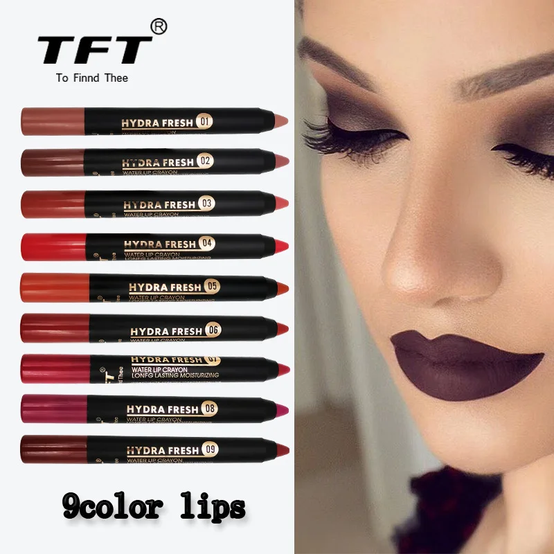 Langlebige matte Lip Liner nackte Samt Lippenstift Bleistift wasserdichte feuchtigkeit spendende Lippenstifte Schönheit sexy Lip gloss Make-up-Tools