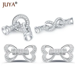 Clasps For Jewelry Making Accessories DIY Pearls Necklace Bracelet Jewellery Making Supplies Copper Zirconia Jewelry Materials