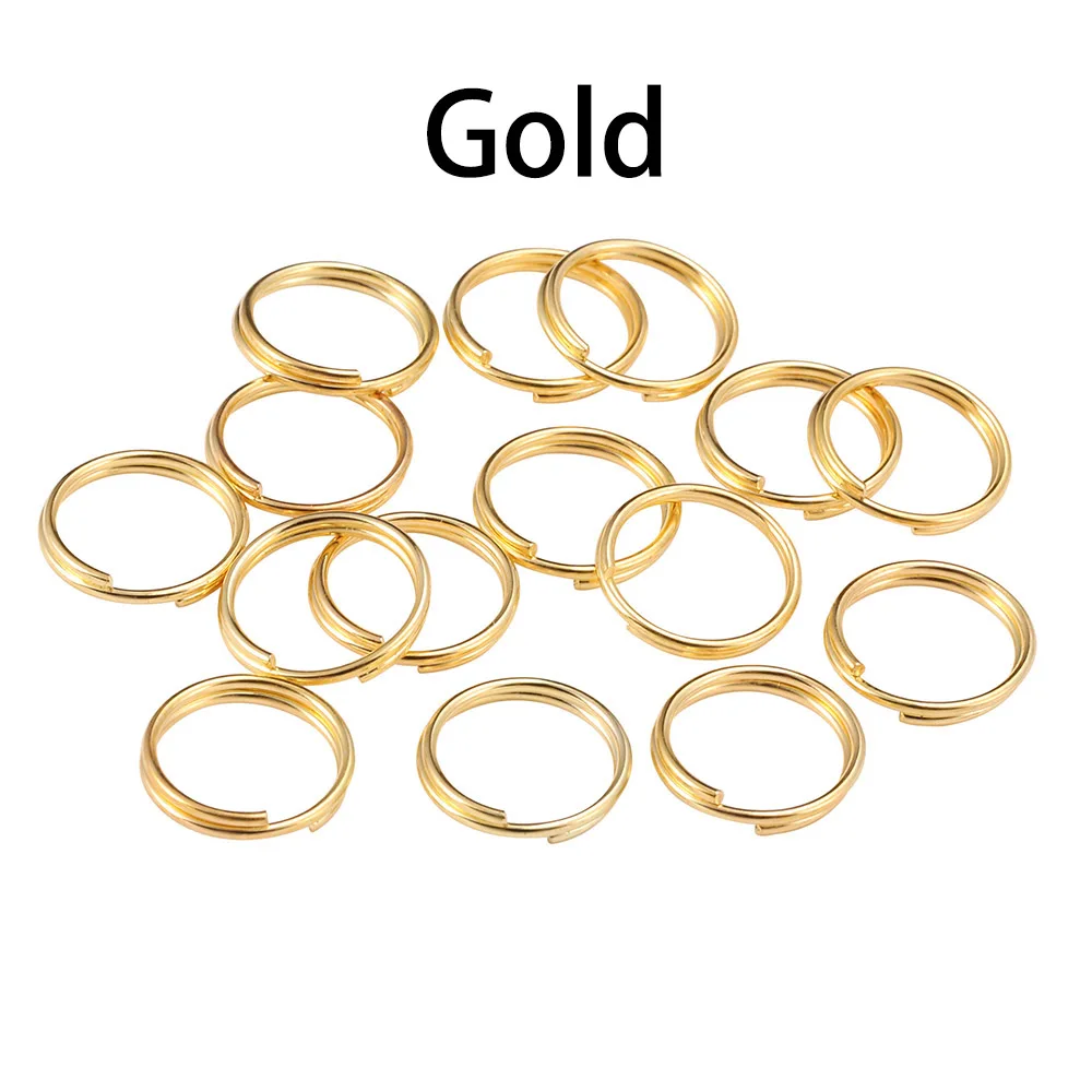 20-200 Teile/beutel 4-25mm Offene Binderinge Doppel Schleifen Split Ringe Anschlüsse Für Diy Schmuck Machen Erkenntnisse zubehör Liefert