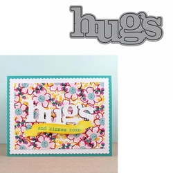 Hugs Word Die Cuts For Card Making Hugs Word dies scrapbooking metalowe wykrojniki new 2021. Wykrojniki szablony do dekoracji