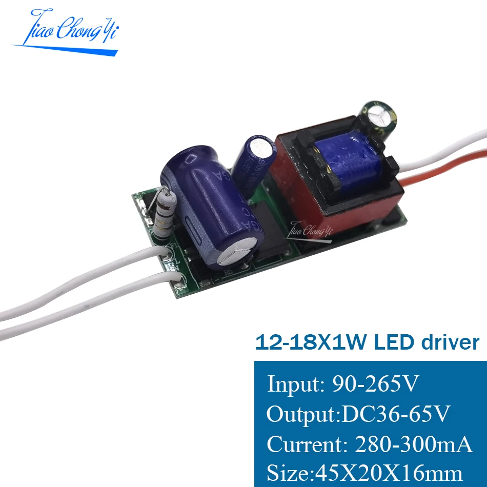 LED sürücü 300mA kurulu 1-3W 4-5W 4-7W 8-12W 18-25W 25-36W LED güç kaynağı ünitesi aydınlatma transformatörleri sürücü için led ışık