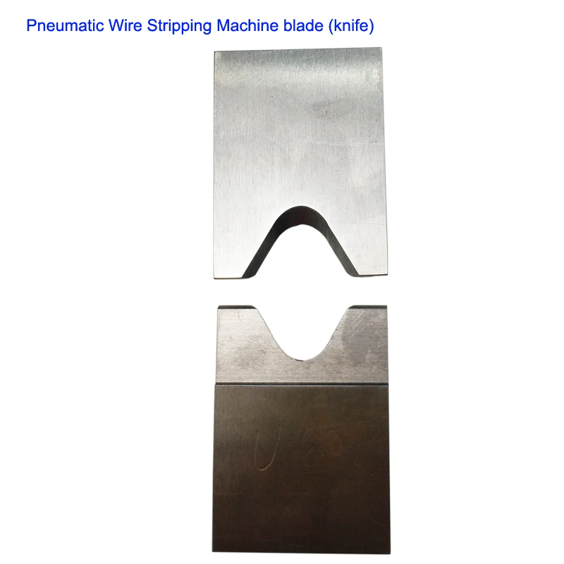 High Speed Steel Pneumatic Wire Stripping Machine Cutter Blade V Shape Flat Shape R2/R3/R4/R6/R8/R10/R12 Round Shape for 1set