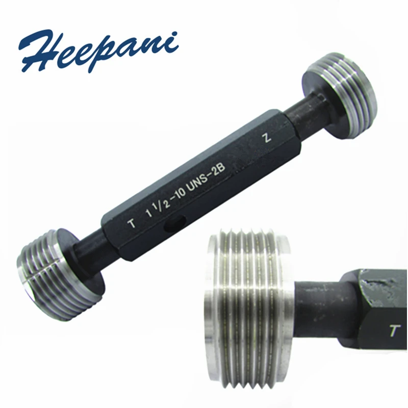 American System Plain Plug Gauge 1 1/2-6UNC - 1 1/27UNS 2B Precision Screw Thread Plug Gauge GO And NOGO Measuring Tools