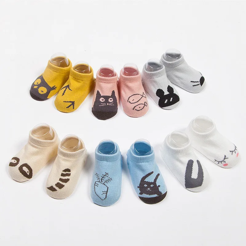 Baby Anti Slip Socks Non-slip Baby Toddler Low Cut Socks Shoes Slippers Boys Girls Children's Low Cut Socks Booties Kids Socks