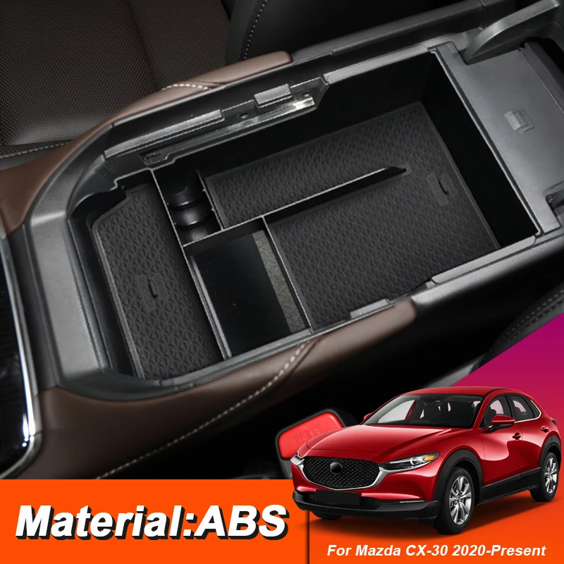 

For Mazda CX-30 2020-Present LHD Car Styling ABS Center Console Armrest Box Storage Covers Accesorios Para Auto Детали интерьера