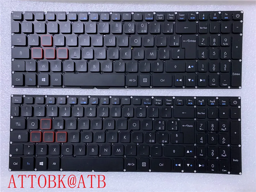 Russian/French/Italian Backlit keyboard for Acer Aspire VX5-591G VX15 VX5-793 VN7-593 VN7-593G VN7-793G N16W3 N16W4 VX5-591