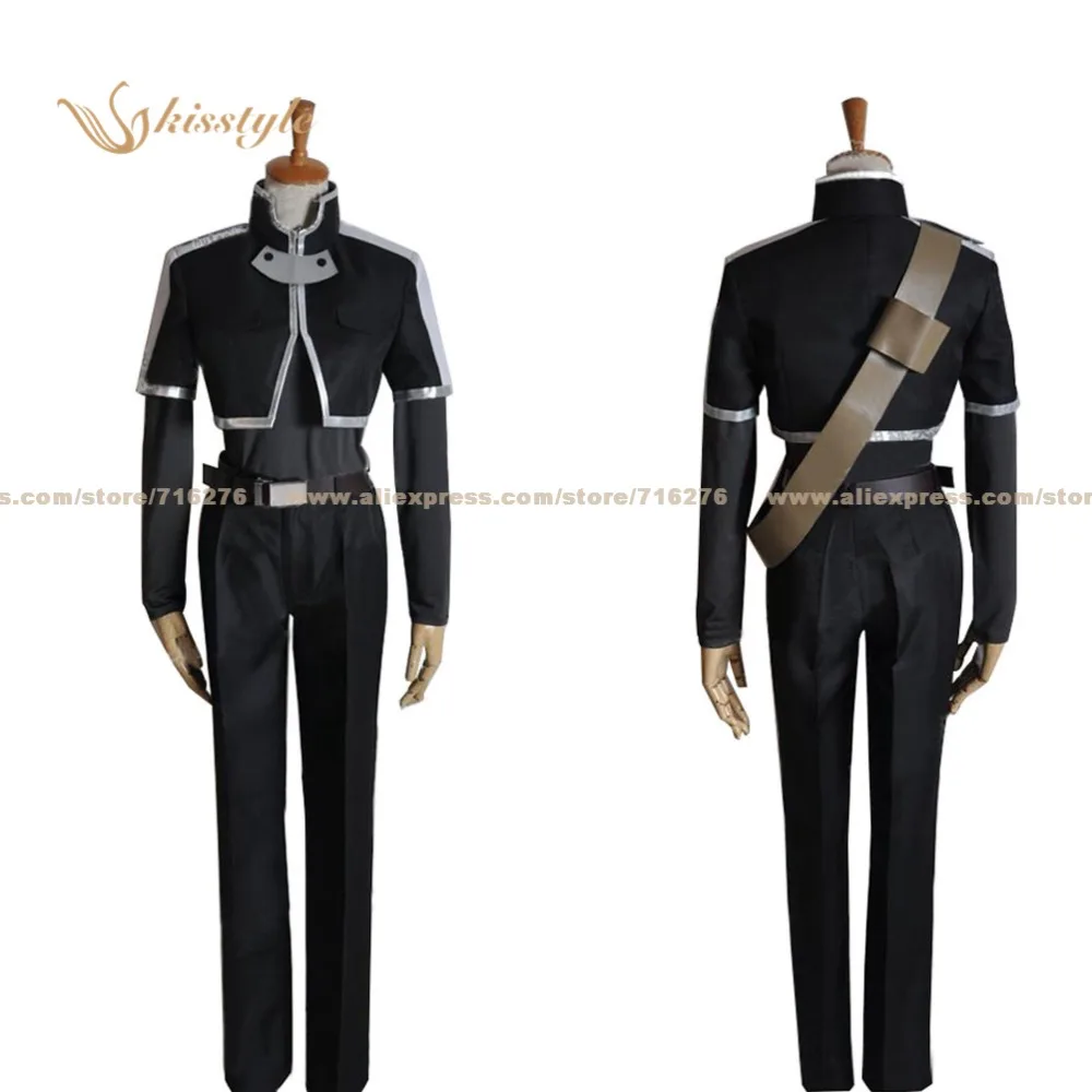 Kisstyle Fashion Sword Art Online/SAO Alfheim Online OF Kirito Kazuto Kirigaya Uniform COS Cosplay Costume,Customized Accepted