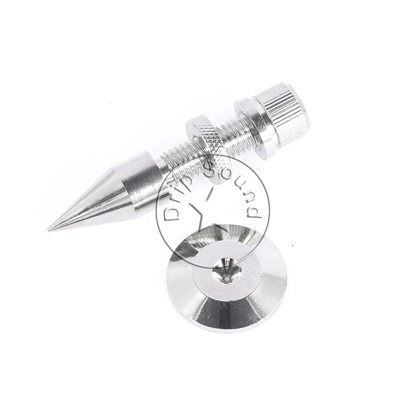 4PCS Pure Copper Electroplate Silvery HiFi Audio Speaker Rack Speaker Shockproof Isolation Stand Feet Cone Base Pads #2