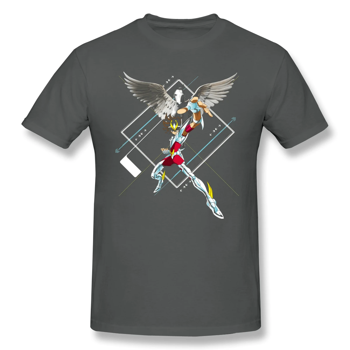 Man Knight Of Zodiacs (3) Caballeros Del Zodiaco,Hyoga,Gold Saint,Cavaleiros Do Zodiaco home Creative T-shirts