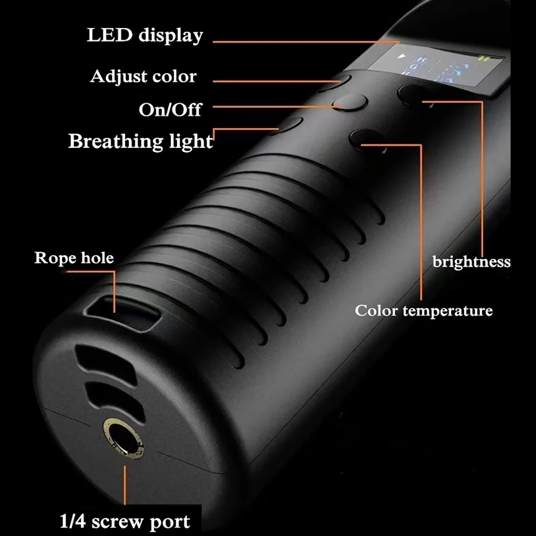 Różdżka świetlna RGB ze statywem Kolorowe światło wypełniające LED Ręczna lampa błyskowa Speedlight Oświetlenie fotograficzne Lampa wideo Party