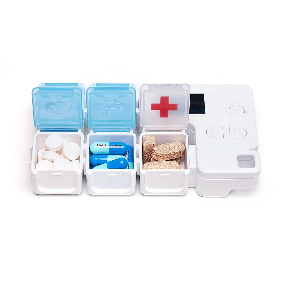 

GREENWON Pill Box Mini 5 Grids Medicine Tablet Week Pillbox Case Container Organizer Health Care Drug Travel Divider