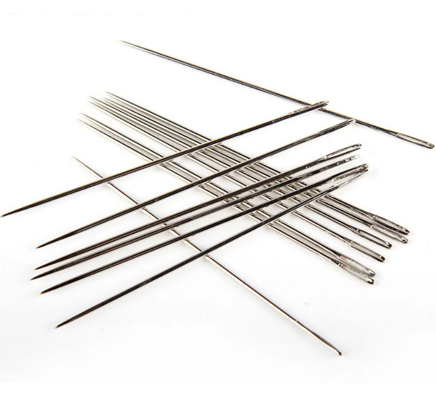 25Pcs/lot Stainless Steel Large Eye Sewing Needles Sewing Pins Set Home DIY Crafts Household Sewing Accessories