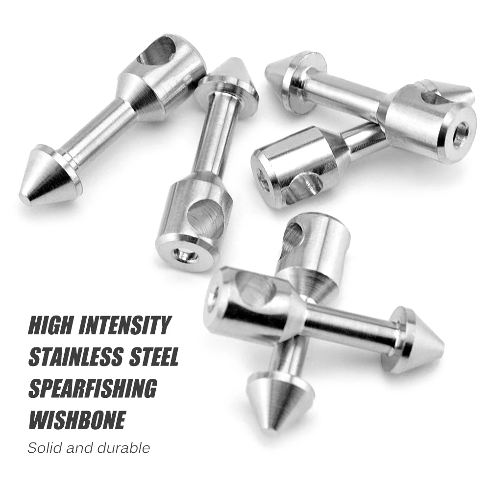 6 قطعة 316 الفولاذ المقاوم للصدأ عظم الترقوة Spearfishing Speargun العصابات دائم Spearfishing عظم الترقوة ملحقات صيد سمك