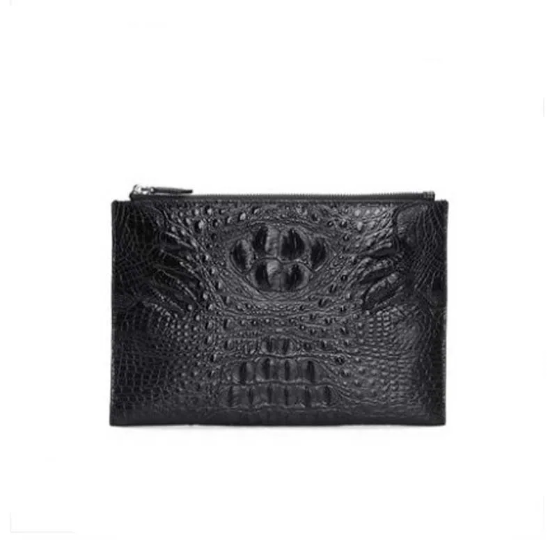 moben Crocodile-skin man bag clutch bag business gift high-end  Envelopes for men's large capacity handbags men clutch bag