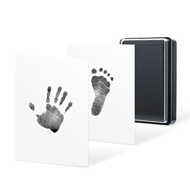 Non-Toxic Baby Handprint Footprint Imprint Kit Baby Care Baby Souvenirs Casting Newborn Footprint Ink Pad Infant Clay Toy Gifts