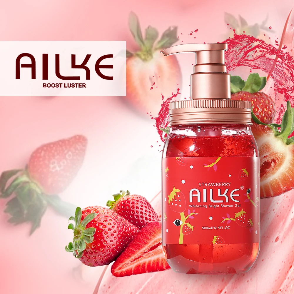 AILKE Bath foam women Whitening brightening original Scrub body wash skin care  sakura winter Exfoliating  shower gel female