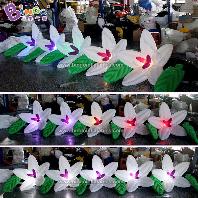 Free Shipping Inflatable Flower Chain for Decoration / Inflatable Flower Balloons with LED Lighting for Event - Toys