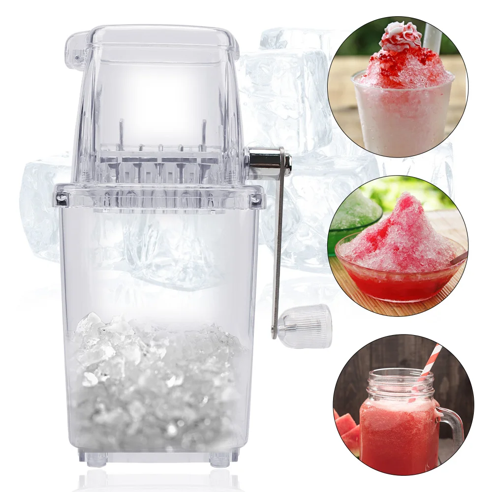 For Home Kitchen Bar Portable Ice Blenders Tools Multi-function Kitchen Supplies Manual Ice Crusher Hand Shaved Ice Machine