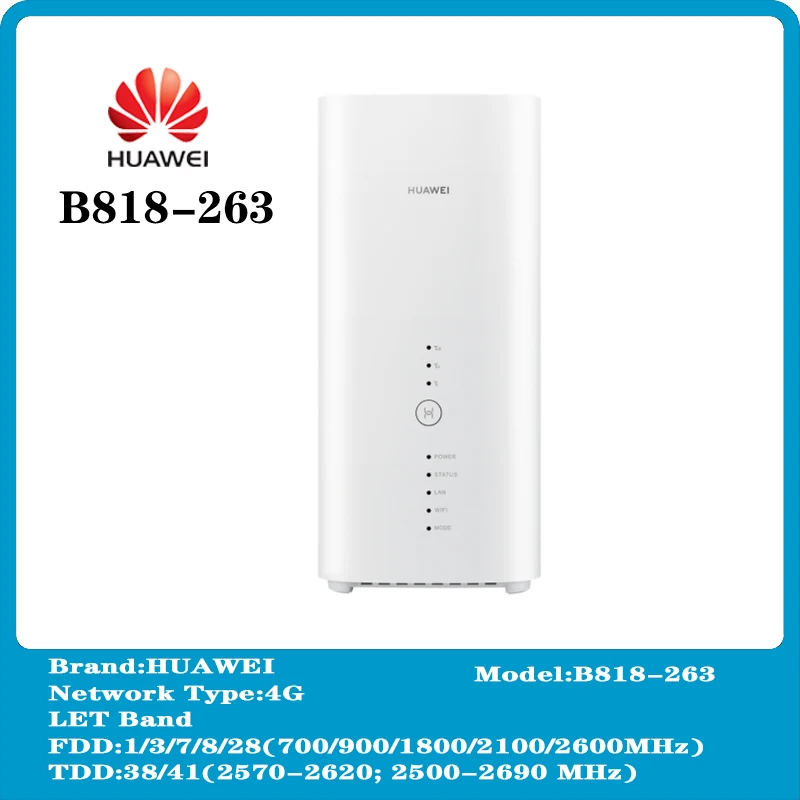 Huawei B818 4G Cat19 3 Prime LTE Wi-Fi Wireless Router Vehicle Wi-Fi Gigabit