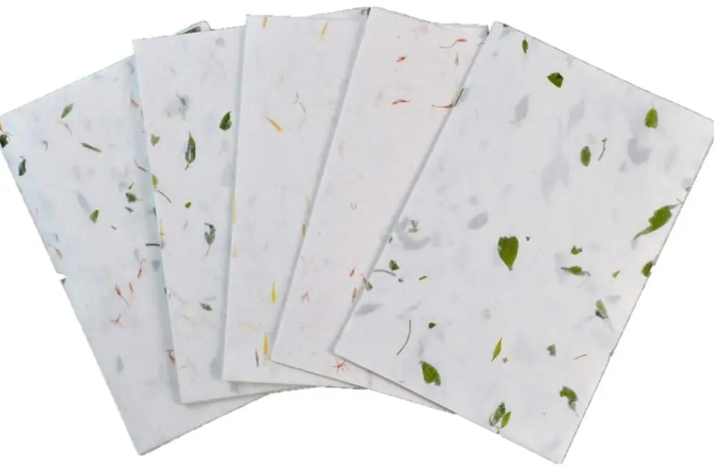 Chinese Calligraphy Paper Natural Plant Flower Brush Rice Paper Craft Hand Made Art Tissue Xuan Paper Letter Writing Paper