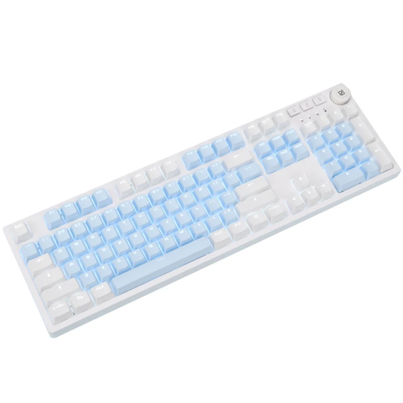 Ajazz AK515 Mechanical Gaming Keybaord USB Wired Blue Switch Gamer Keyboard PBT Printing Keycaps For PC/Laptop