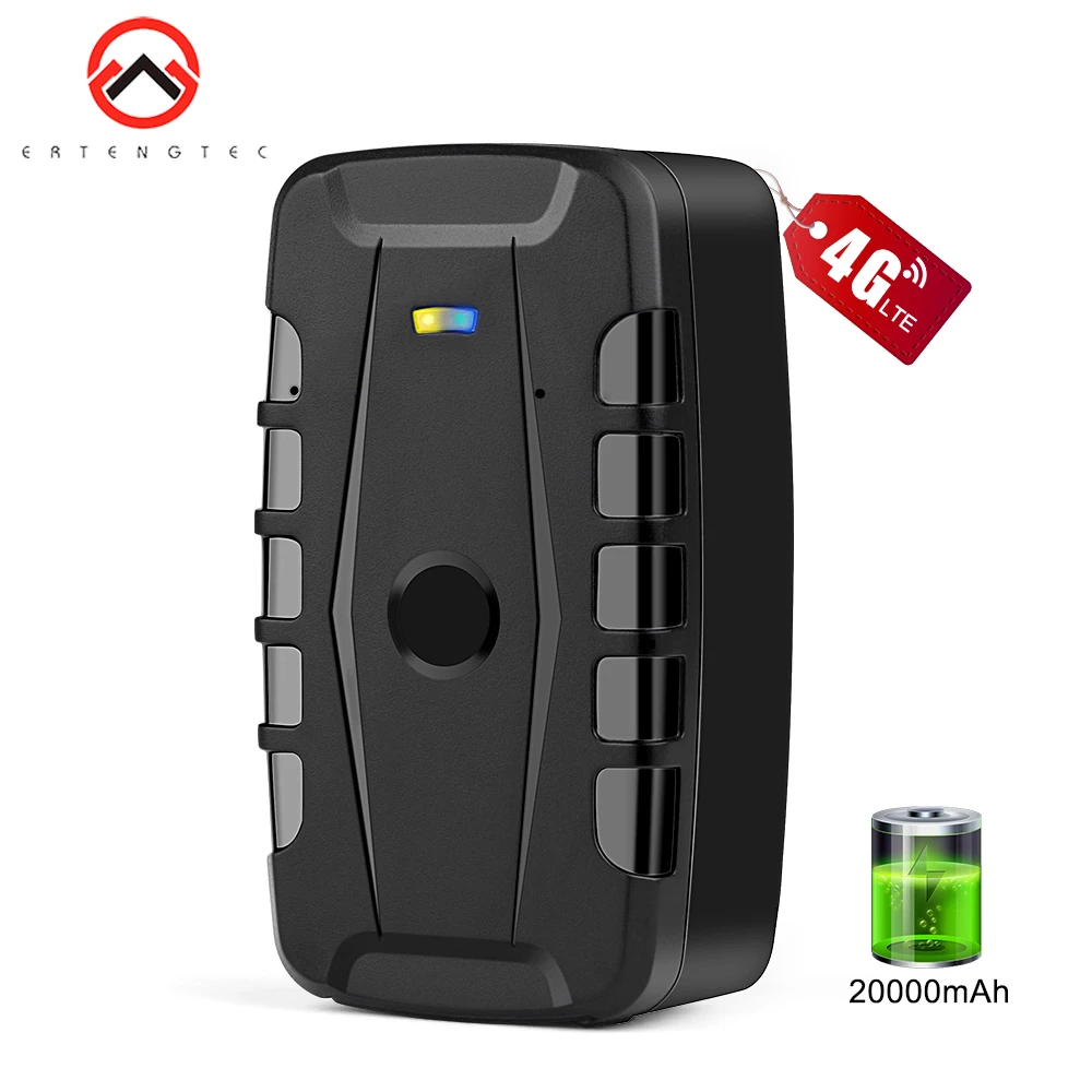 Car GPS Tracker 4G Tracker 20000mAh 240 Days Standby Magnetic Waterproof GPS Locator Vibrate Drop Alert Free APP PK TKSTAR TK905