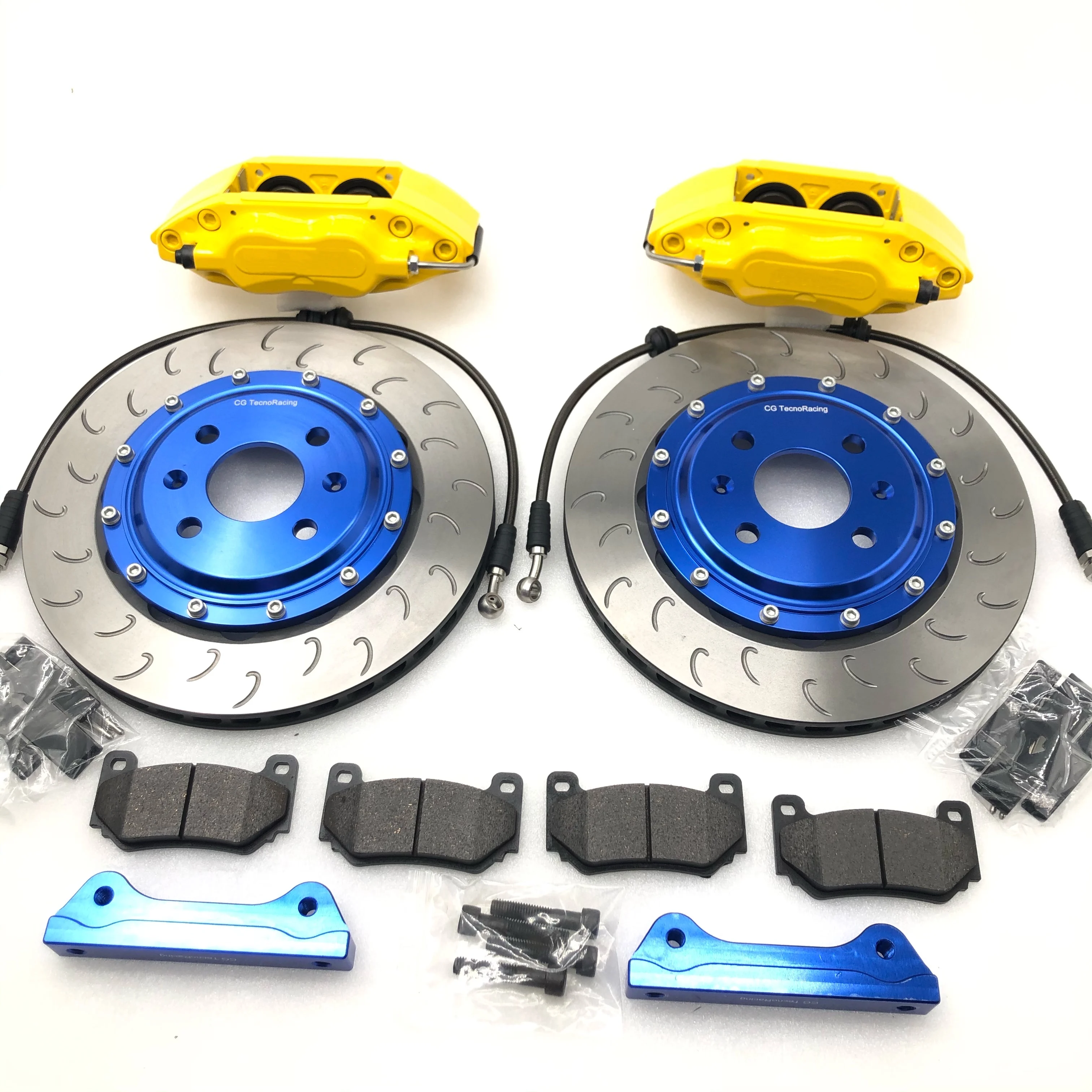 

RACING Car Brake Kit 4 pot Caliper JK7600 for 17 inch with 330*24mm disc for Infiniti - EX35/Q50 rear wheel