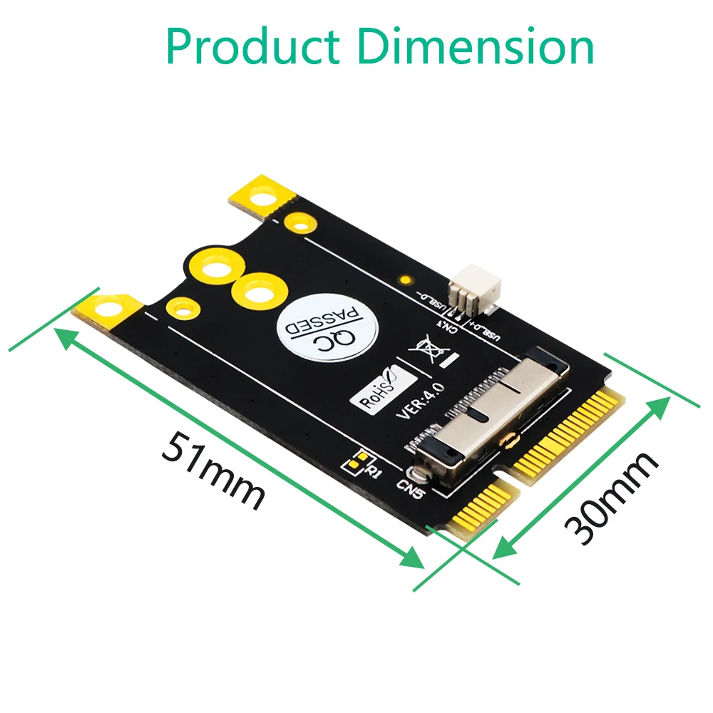 Upgrade Version Mini PCIe (mPCIe) Converter Adapter Board for Broadcom BCM943602CS BCM94360CD BCM94331 BCM94331CD BCM943224P BCM