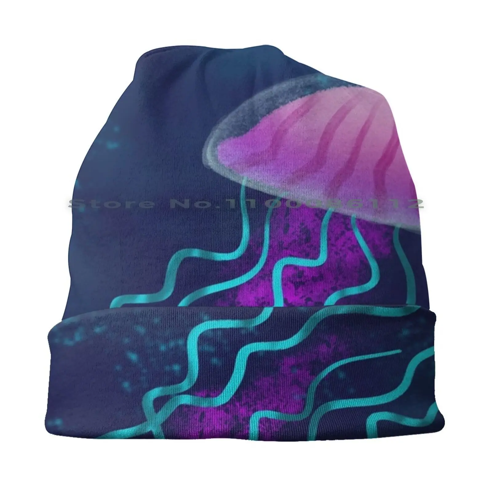 Jellyfish Bucket Hat Sun Cap Jellyfish Jelly Fish Sea Water Ocean Marine Animals Glow In The Dark Swim Luminescent Life