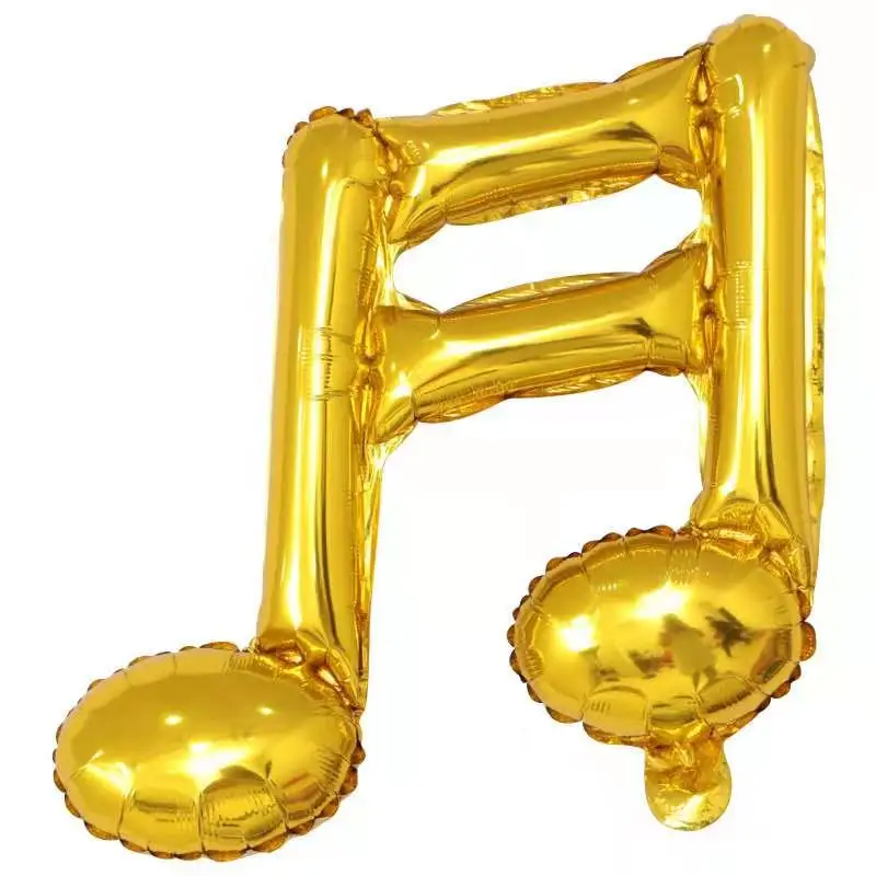 1pcSingle note double note shape concert decoration dress up party arrangement music note aluminum film balloon