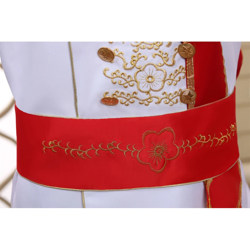 Men Military Uniform Suits Palace Prince Suit Marshal Soldier Honour Guard Dress Stage Costumes Music Singer Host Black White