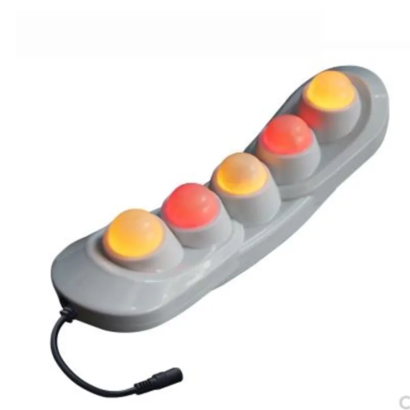 Health care 5 ball jade roller massager body rolling massage heat heating Korean hand-held body massager physiotherapy health ma