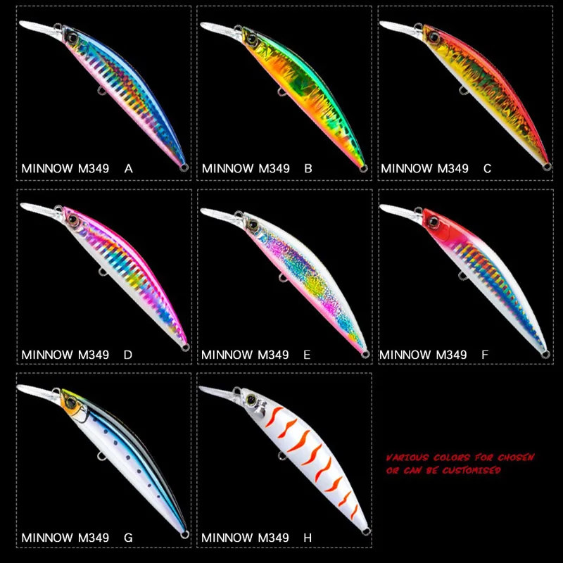 1PCS Hot sale 29g 90mm Minnow lure Long casting lure Sinking Fishing LureLaser Hard Professional Seawater
