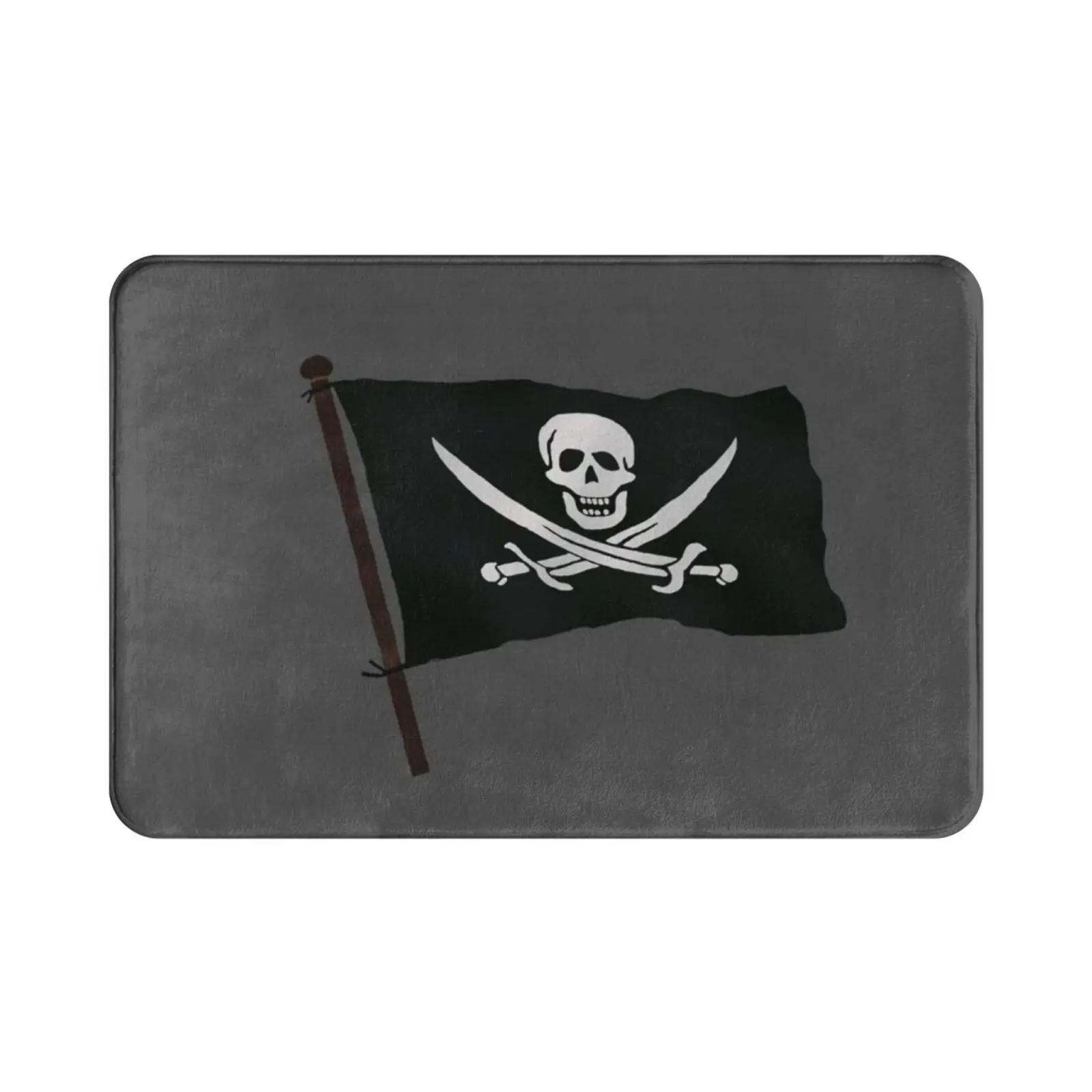 Pirates Flag Carpet Mat Rug Cushion Soft Pirates Flag Skull Ships Curse Of The Black Pearl Dead Men Tell No Tales On