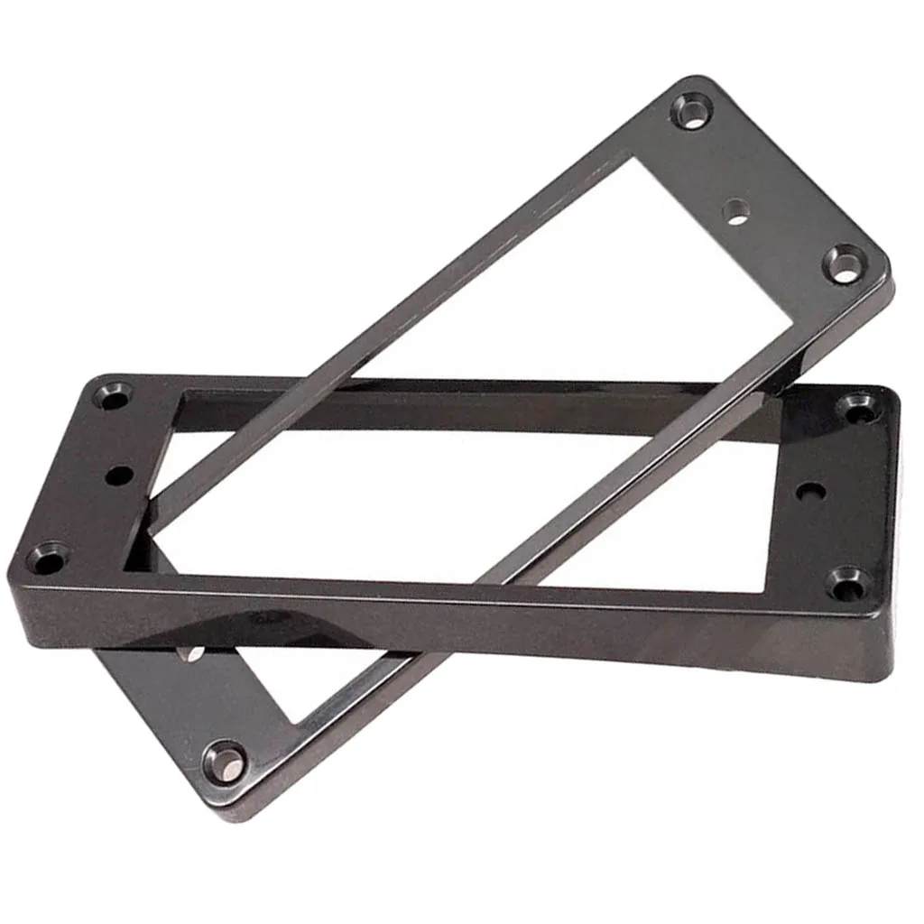Mini Humbucker Pickup Rings Neck & Bridge for Electric Guitar Replacement Black