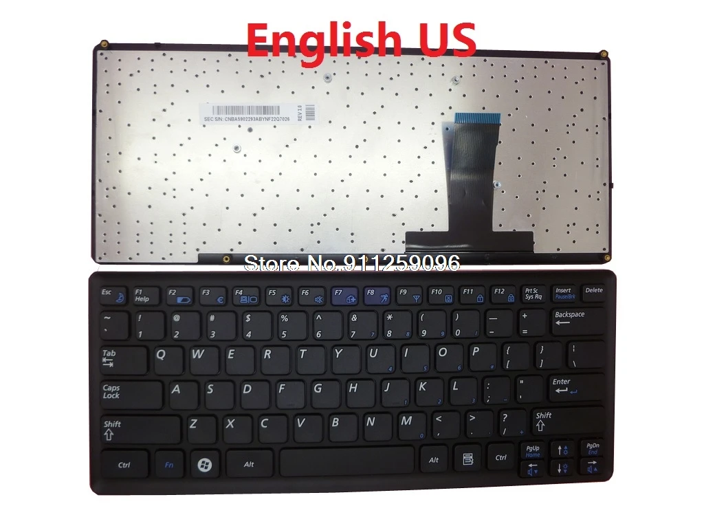 

Laptop Keyboard For Samsung NP-X360 X360 English US Italy IT BA59-02294E BA59-02293A With Black Frame New