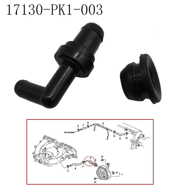 Zestaw zawór PCV zamiennik Honda ACCORD 1990-2002 ACURA INTEGRA 1996-2001 17130-PK1-003 17139-PK1-000