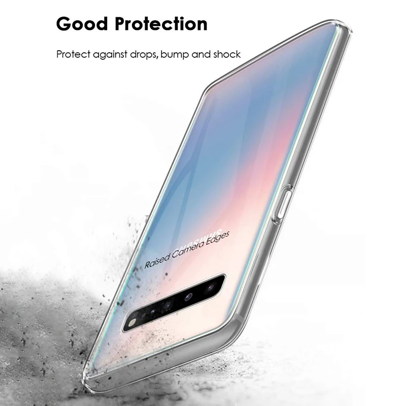 Silicone Crystal Clear Phone Cases for Samsung Galaxy S10 5G E S10E Plus Lite S105G S10Plus Soft TPU Transparent Thin Back Cover