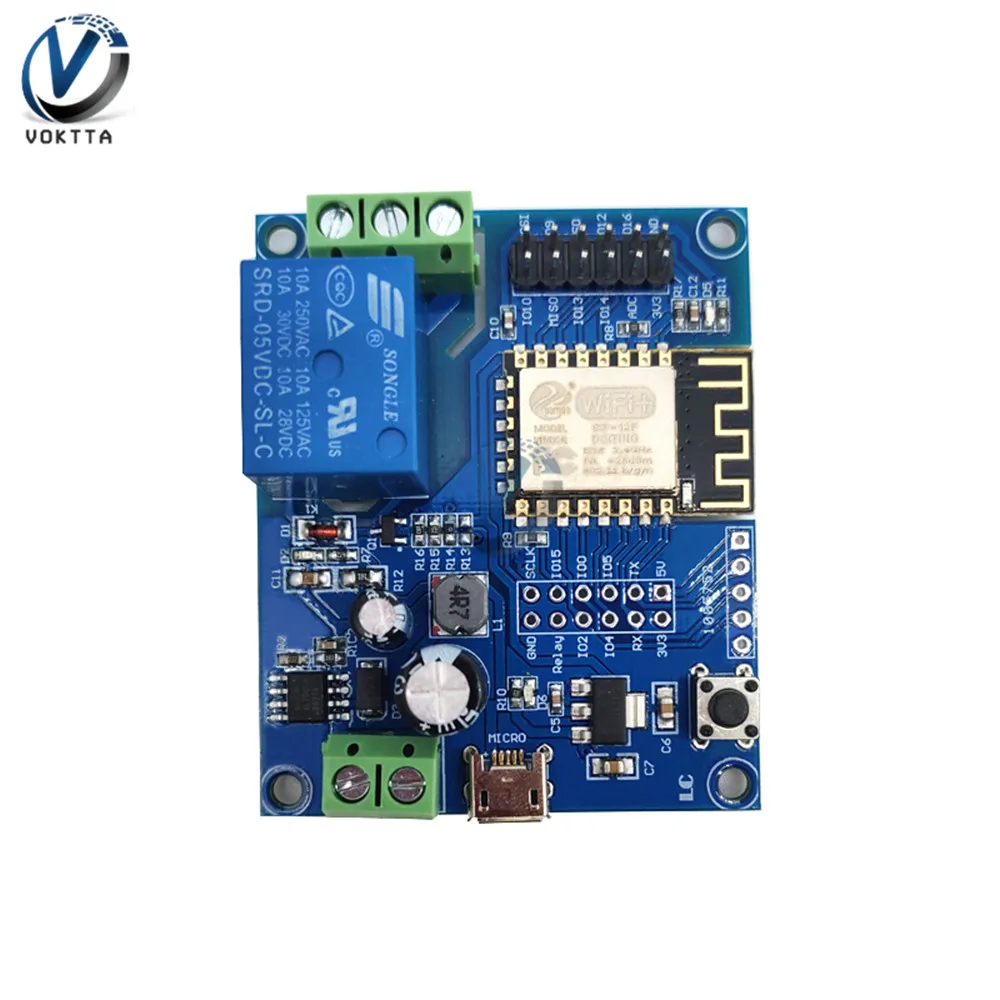 AC/DC 5V/7-28V/5-80V ESP8266 Wireless WIFI Relay Module 1/2/4/8 Channel ESP-12F Wifi Development Board Power Supply for Arduino